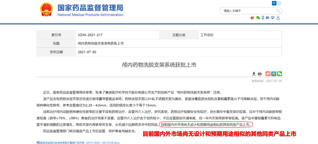 NOVA DES®颅内药物球扩支架在大脑中动脉重度狭窄中的应用—武汉市第一医院使用体会一例！