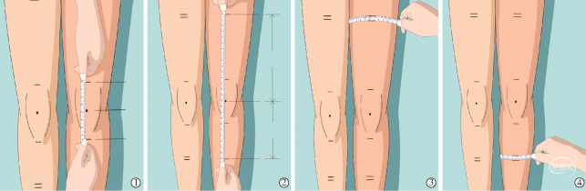 2下肢周径测量步骤