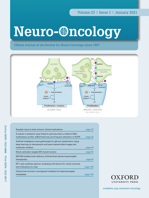 《Neuro-Oncology》2021年1月文章 - 脑医汇 - 神外资讯 - 神介资讯