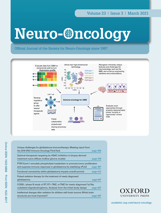 《Neuro-Oncology》2021年3月文章 - 脑医汇 - 神外资讯 - 神介资讯