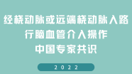 经桡动脉或远端桡动脉入路行脑血管介入操作中国专家共识（2022）