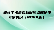 脊柱手术患者脑脊液渗漏护理专家共识（2024版）