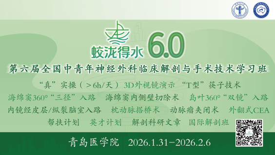第六届全国中青年神经外科临床解剖与手术技术学习班-“蛟龙得水”6.0线上学习班