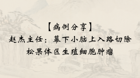 【病例分享】赵杰主任：幕下小脑上入路切除松果体区生殖细胞肿瘤