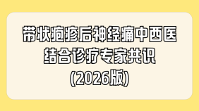 带状疱疹后神经痛中西医结合诊疗专家共识（2026版）
