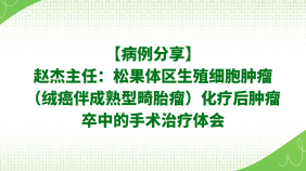 【病例分享】赵杰主任：松果体区生殖细胞肿瘤（绒癌伴成熟型畸胎瘤）化疗后肿瘤卒中的手术治疗体会